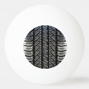 Zwart bandrubber automobieldecor pingpongbal