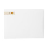 Zwart Banner Gold Honey Jar Tamper-Proof Deksellab (Voorkant)