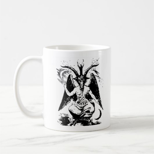  zwart Baphomet Koffiemok (Links)