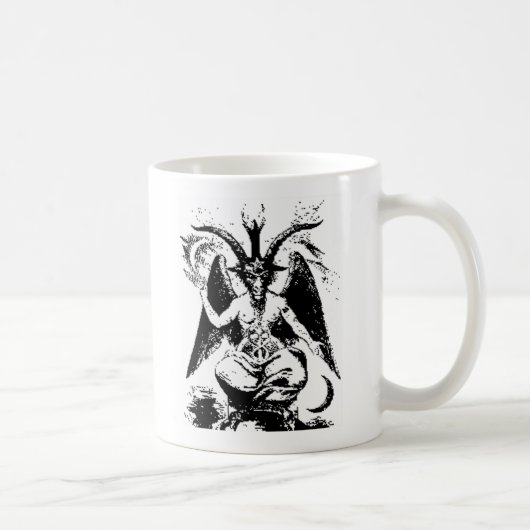 zwart Baphomet Koffiemok (Rechts)