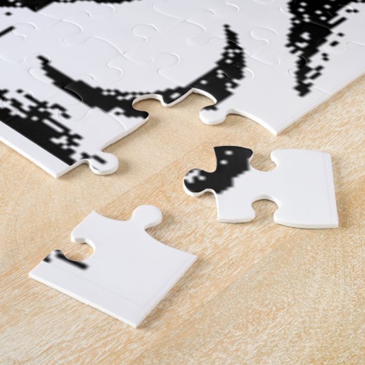 zwart Baphomet Legpuzzel (Zijkant)