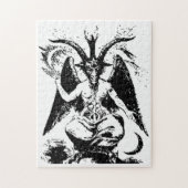 zwart Baphomet Legpuzzel (Verticaal)