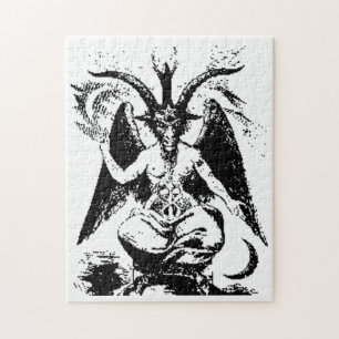  zwart Baphomet Legpuzzel