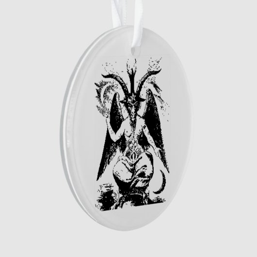  zwart Baphomet Ornament (voorkant)