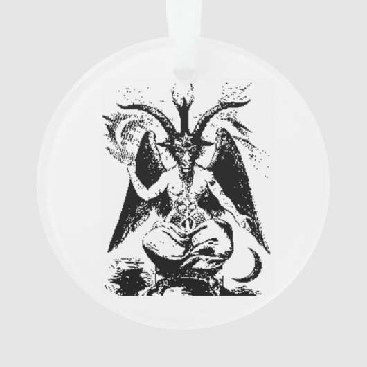  zwart Baphomet Ornament (achterkant)
