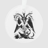  zwart Baphomet Ornament (voorkant)