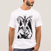  zwart Baphomet T-shirt (Voorkant)