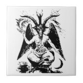  zwart Baphomet Tegeltje (Voorkant)