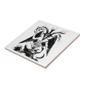  zwart Baphomet Tegeltje (Zijkant)