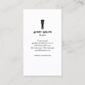  Zwart Barber Electric Hair Clippers Visitekaartje (Achterkant)