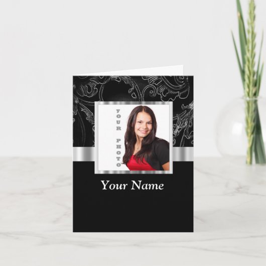 Zwart barok instagram sjabloon (Voorkant)