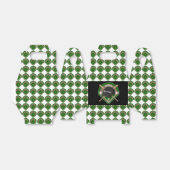 Zwart Baseball Diamond Speler Naam en Nummer Bedankdoosjes (Uitgevouwen)