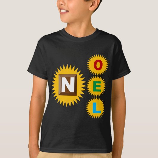 Zwart basisshirt NOEL  ZON CHOCOLADE T-shirt (Voorkant)