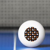 Zwart basketballen en netpatroon pingpongbal (Net)