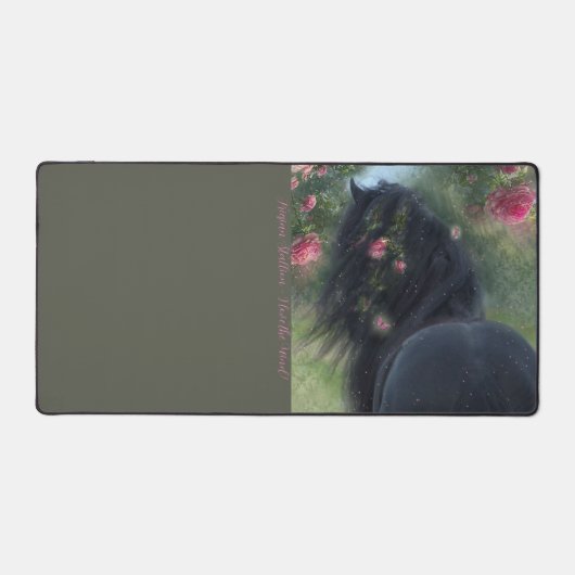 Zwart Beauty Friese Paard - Bureaumat (Voorkant)