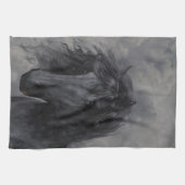 Zwart Beauty Keukenhanddoek (Horizontaal)