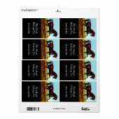 Zwart Beauty Paard Boekplaten Boekplaat Labels (Full Sheet)