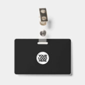 Zwart-bedrijf Foto ID Personeel ID Badge (Achterkant met clip)