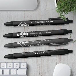 Zwart Bedrijf logo naam Bedrijf Merk Custom Zwarte Inkt Pen