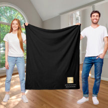 Zwart bedrijfslogo op maat gemaakte bedrijfscadeau