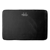 Zwart beeld badmat (Voorkant)