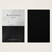 Zwart beeldscherm en Platinum Earring Visitekaartje (Voorkant /achterkant)