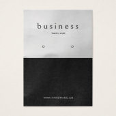 Zwart beeldscherm en Platinum Earring Visitekaartje (Voorkant)