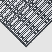 Zwart been ingelegde stippen rand decoupage papier (Detail)