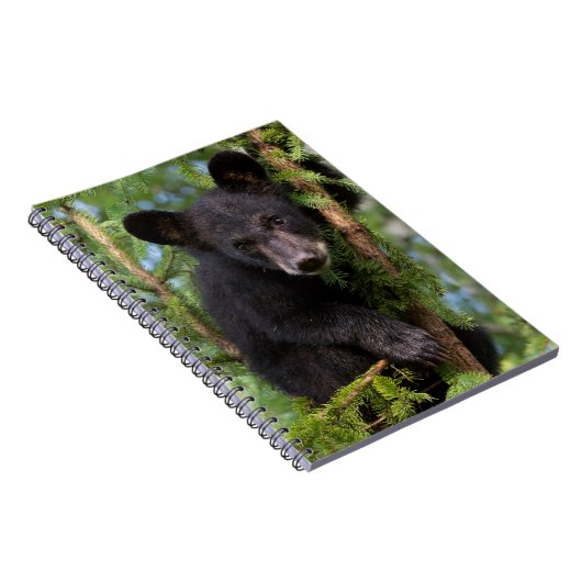 Zwart Beer afspelen in bomen Notitieboek (Rechterzijde)