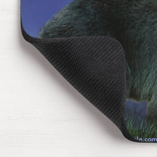 Zwart Beer Art Wildlife-supporter Mousepad Muismat (Hoek)