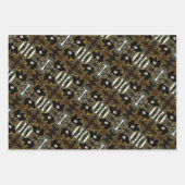 Zwart Beer Bald Eagle Beer Schilder Drukt Wilderhe Inpakpapier Vel (Voorkant 3)