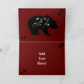 Zwart Beer Bald Eagle Beer Schilder Drukt Wilderhe Kaart (Binnen)