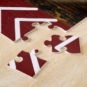 Zwart Beer Bald Eagle Beer Schilder Drukt Wilderhe Legpuzzel (Zijkant)