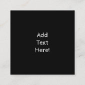 Zwart Beer Bald Eagle Beer Schilder Drukt Wilderhe Vierkante Visitekaartje (Achterkant)