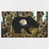 Zwart Beer Bald Eagle Beer Schilderen Drukken Labels (Design 1)