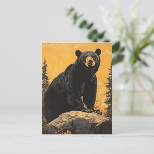 Zwart Beer  Briefkaart (Staand voorkant)