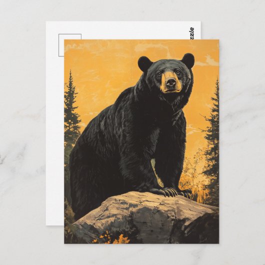 Zwart Beer  Briefkaart (Voorkant / Achterkant)