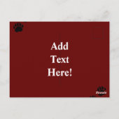 Zwart Beer Briefkaart (Achterkant)