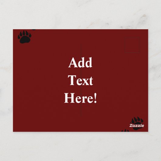 Zwart Beer Briefkaart (Achterkant)