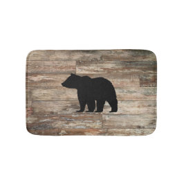 Zwart Beer Cabin Rustic Wood Bath Mat