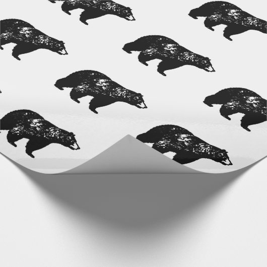 Zwart Beer Cadeaupapier (Hoek)