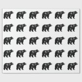 Zwart Beer Cadeaupapier (Vlak)