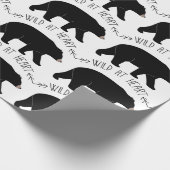 Zwart Beer Cadeaupapier (Hoek)