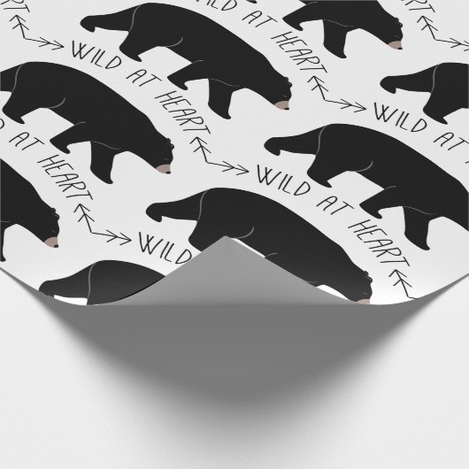 Zwart Beer Cadeaupapier (Hoek)