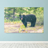 Zwart Beer Canvas Afdruk (Insitu (Houten vloer))