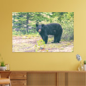 Zwart Beer Canvas Afdruk (Insitu (Woonkamer))