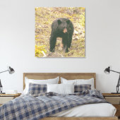 Zwart Beer Canvas Afdruk (Insitu (Slaapkamer))