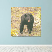 Zwart Beer Canvas Afdruk (Insitu (Houten vloer))