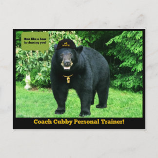 Zwart Beer - "Coach Cubby Personal Trainer!" Briefkaart
