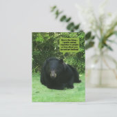 Zwart Beer - "Cubby Cupcake" Briefkaart (Staand voorkant)